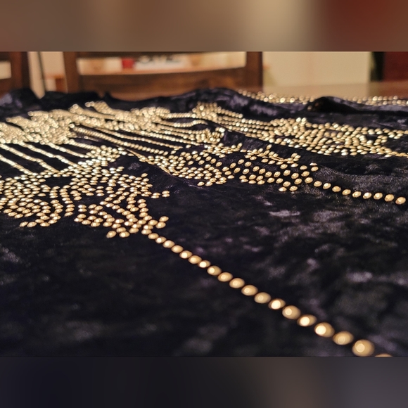 SONJA - By SONJA MORGAN - Vivi Stud Velvet Dress - Women's  Size  M - Picture 2 of 12